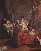 Pietro Longhi Kleines Konzert painting